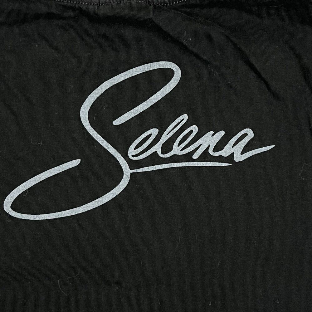 VTG Selena Quintanilla La Reina The Queen Portrait Rap Tejano T Shirt Sz Large - Picture 6 of 9